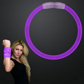 Blank Promotional 8" Purple Glow Bracelet (Order In Lots of 25 Only)